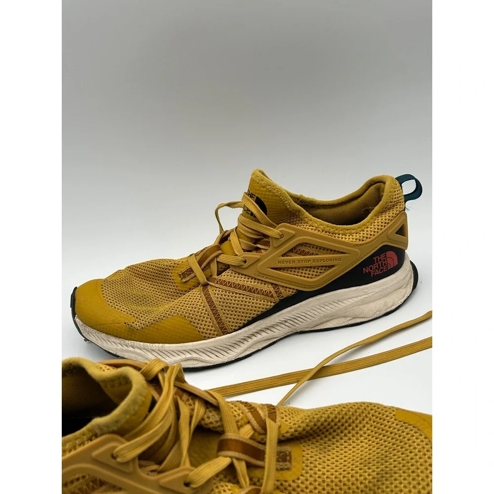The North Face Mens VECTIV Eminus Trail Running Shoes Yellow Black NF0A7W5S 10.5